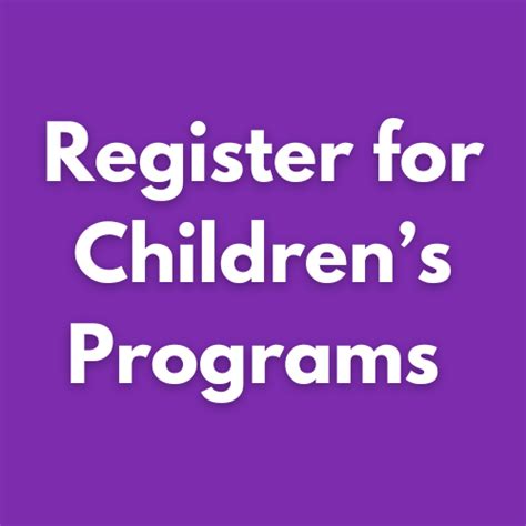 Register for Programs .